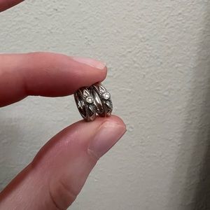 JUDE FRANCES sterling silver huggie hoops